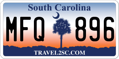 SC license plate MFQ896