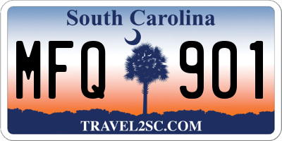 SC license plate MFQ901