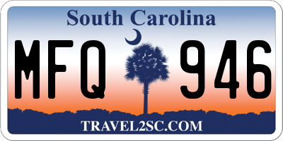 SC license plate MFQ946
