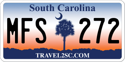 SC license plate MFS272