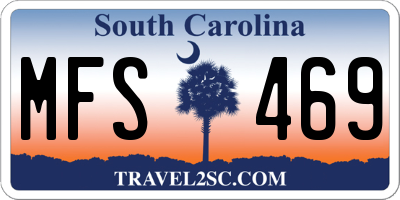 SC license plate MFS469