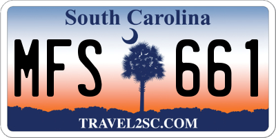 SC license plate MFS661