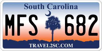 SC license plate MFS682