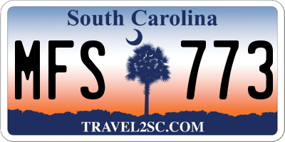 SC license plate MFS773