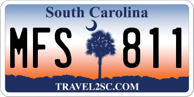 SC license plate MFS811