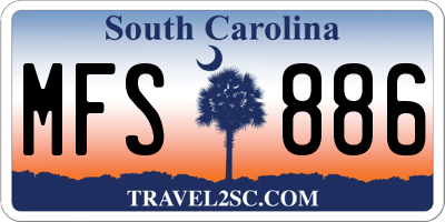 SC license plate MFS886