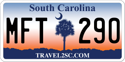 SC license plate MFT290