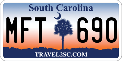 SC license plate MFT690