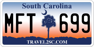 SC license plate MFT699