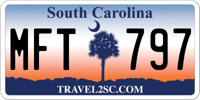 SC license plate MFT797