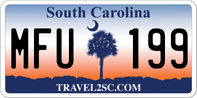 SC license plate MFU199