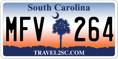 SC license plate MFV264