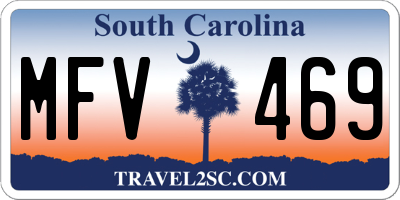 SC license plate MFV469