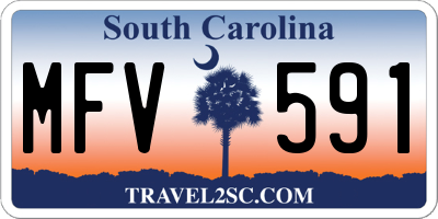 SC license plate MFV591