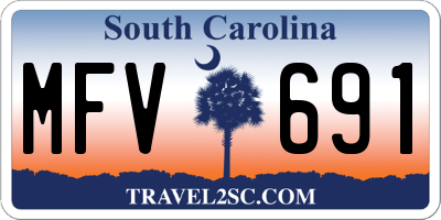 SC license plate MFV691