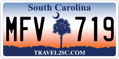 SC license plate MFV719