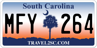 SC license plate MFY264