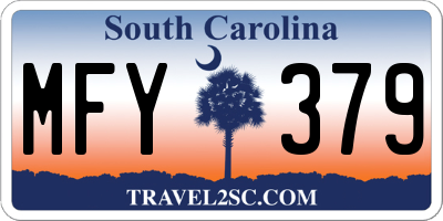 SC license plate MFY379