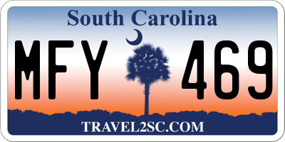 SC license plate MFY469