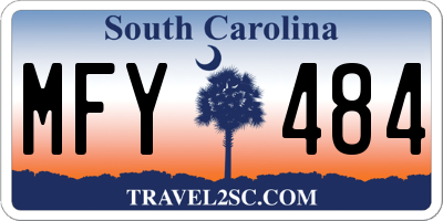 SC license plate MFY484