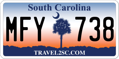 SC license plate MFY738