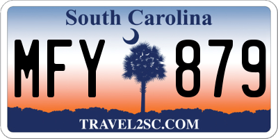 SC license plate MFY879