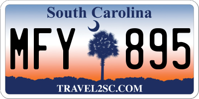 SC license plate MFY895
