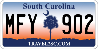 SC license plate MFY902