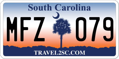 SC license plate MFZ079