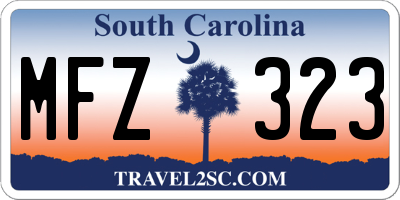 SC license plate MFZ323