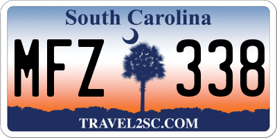 SC license plate MFZ338