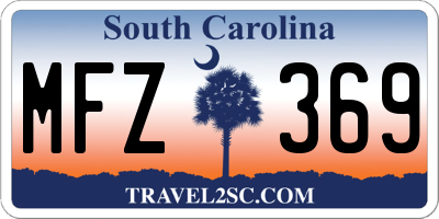 SC license plate MFZ369