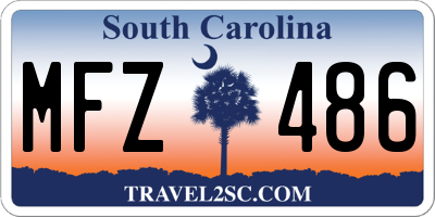 SC license plate MFZ486