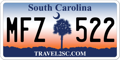 SC license plate MFZ522