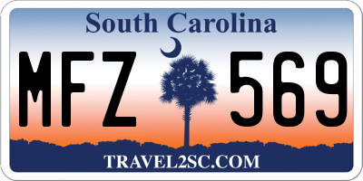 SC license plate MFZ569