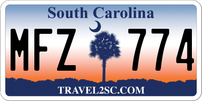 SC license plate MFZ774