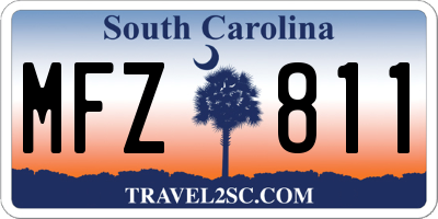SC license plate MFZ811
