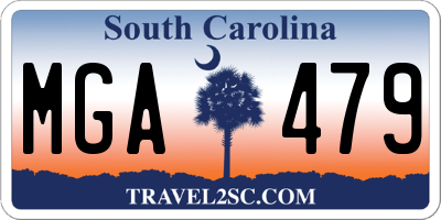 SC license plate MGA479
