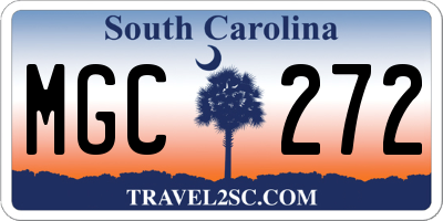 SC license plate MGC272