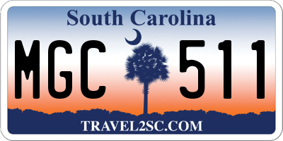 SC license plate MGC511