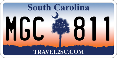 SC license plate MGC811