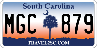 SC license plate MGC879