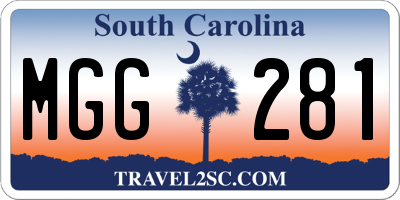 SC license plate MGG281