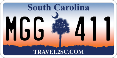 SC license plate MGG411