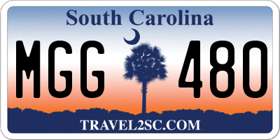SC license plate MGG480