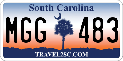 SC license plate MGG483