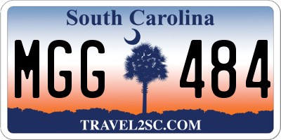 SC license plate MGG484