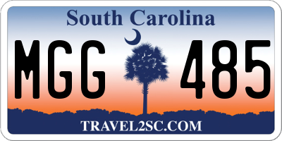 SC license plate MGG485