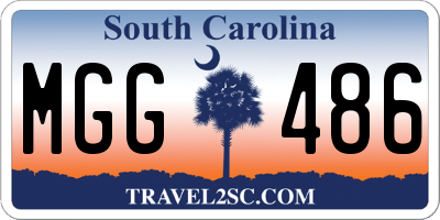 SC license plate MGG486