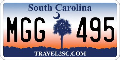 SC license plate MGG495